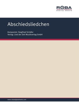 cover image of Abschiedsliedchen